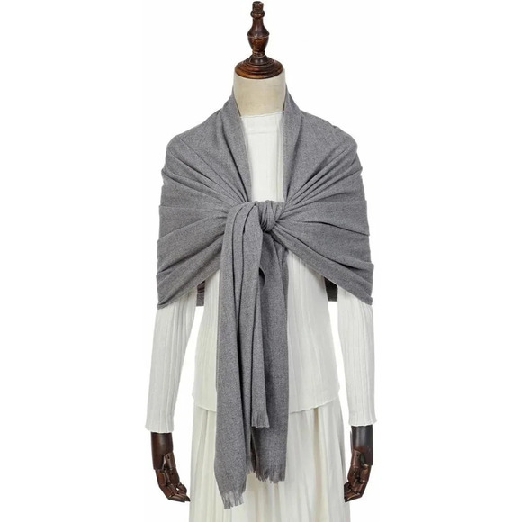 Swat Pany Scarf For Women Winter Pashmina Shawls For Women Wedding Shawls-Gray18 - Picture 4 of 7